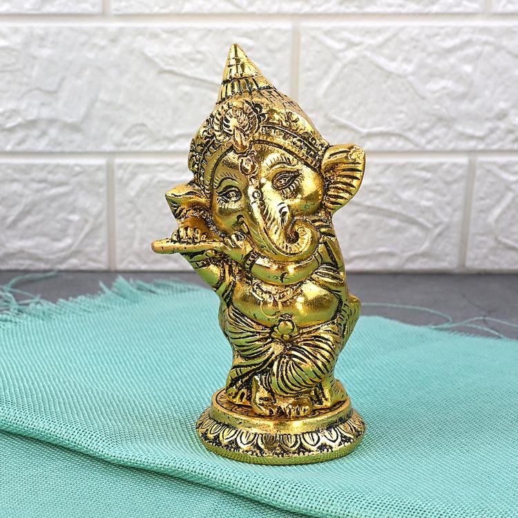 Bal Ganesha with Bansuri