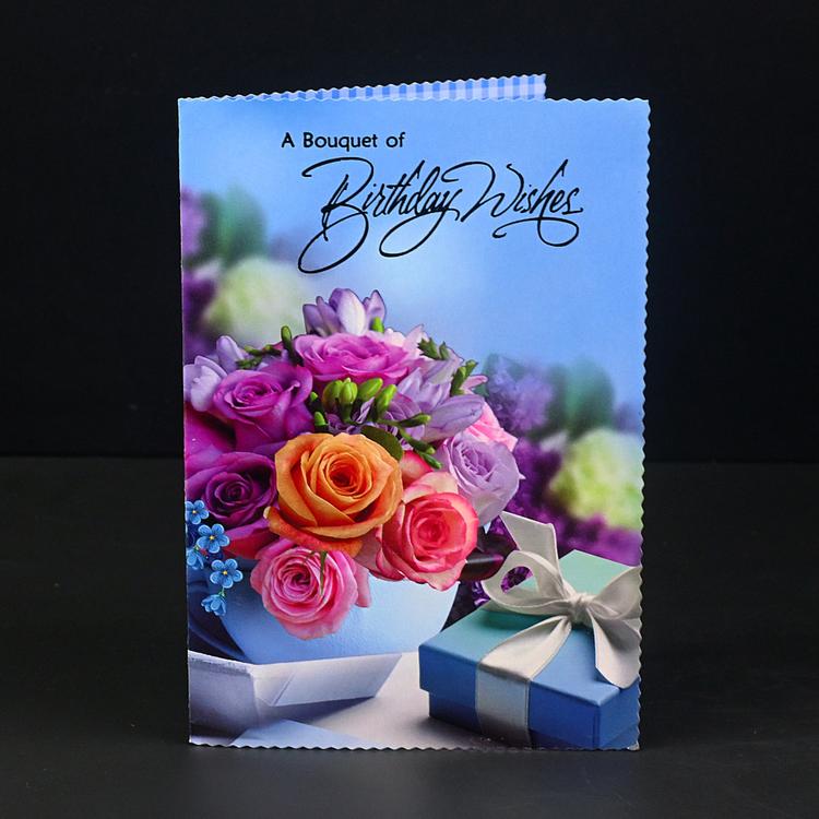 Bouquet of Birthday Wishes Greeting Card