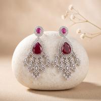 Elegant Teardrop Chandelier Earrings