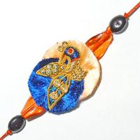 Golden Peacock Rakhi