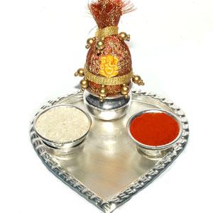 Puja Thali with Nariyal