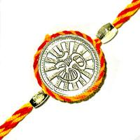 Om Silver Rakhi