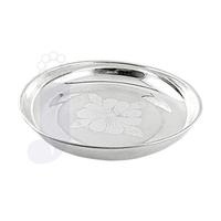 Auspicious Silver Puja Thali