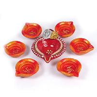 Swastik Diya Set