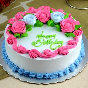 Birthday Strawberry Cake - 1 Kg Birthday Strawberry Cake - 1 Kg