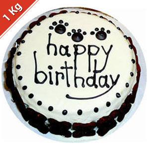 5 Star Bday Black Forest Cake - 1 Kg