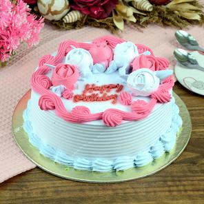 Birthday Strawberry Cake - 1/2 Kg. Birthday Strawberry Cake - 1/2 Kg.