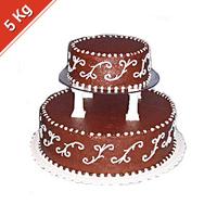 2 Tier Chocolate Cake - 5 Kg.