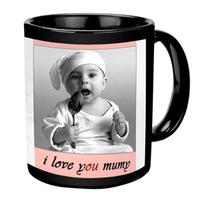 Personalized Mothers Day Black Mug