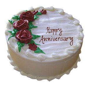Anniversary Vanilla Cake- 1 Kg | Anniversary Cakes