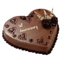 1st Anniversary Heart Cake - 1Kg