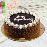 Anniversary Cake 1 Kg - Chocolate