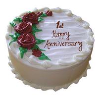 1st Anniversary Vanilla Cake - 1Kg