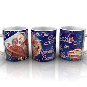 For You Sis Personalized Rakhi Mug Set