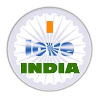I Love India Badges
