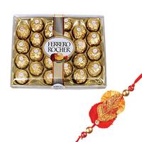 24 Ferrero Rocher With Rakhi