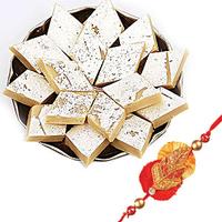 Kaju Barfi - 1Kg With Rakhi