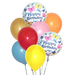 Ten Birthday Balloons