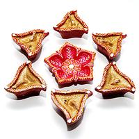 Triangular Diyas