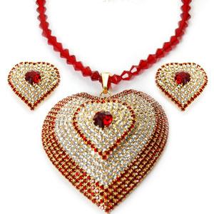 Stone Studded Heart