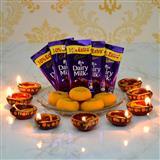 Peda and Dairy Milk Diwali