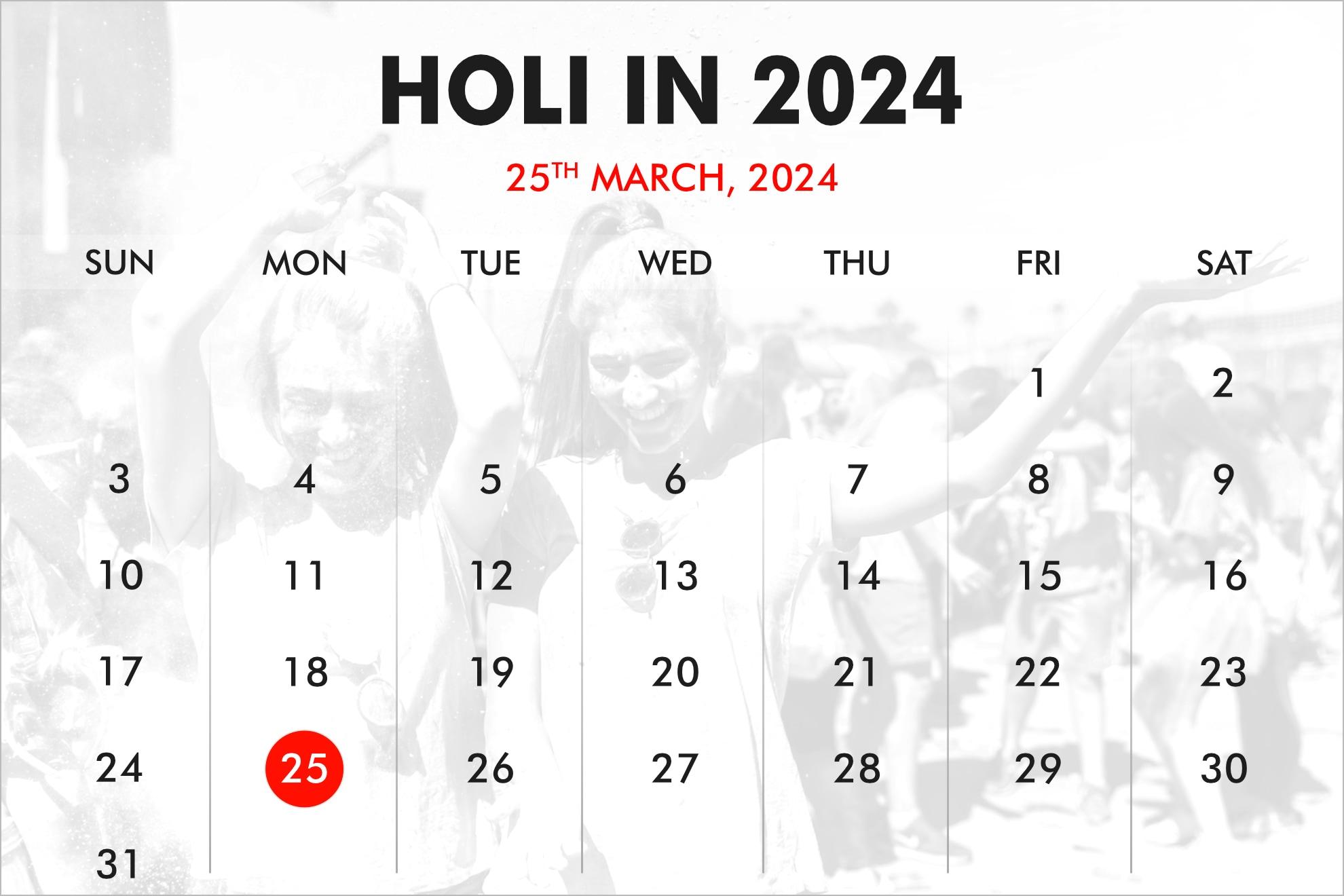 Holi dates on sale