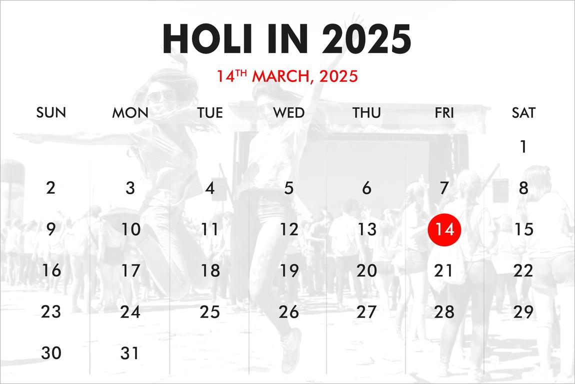 When is Holi in 2025, 2026, 2027?