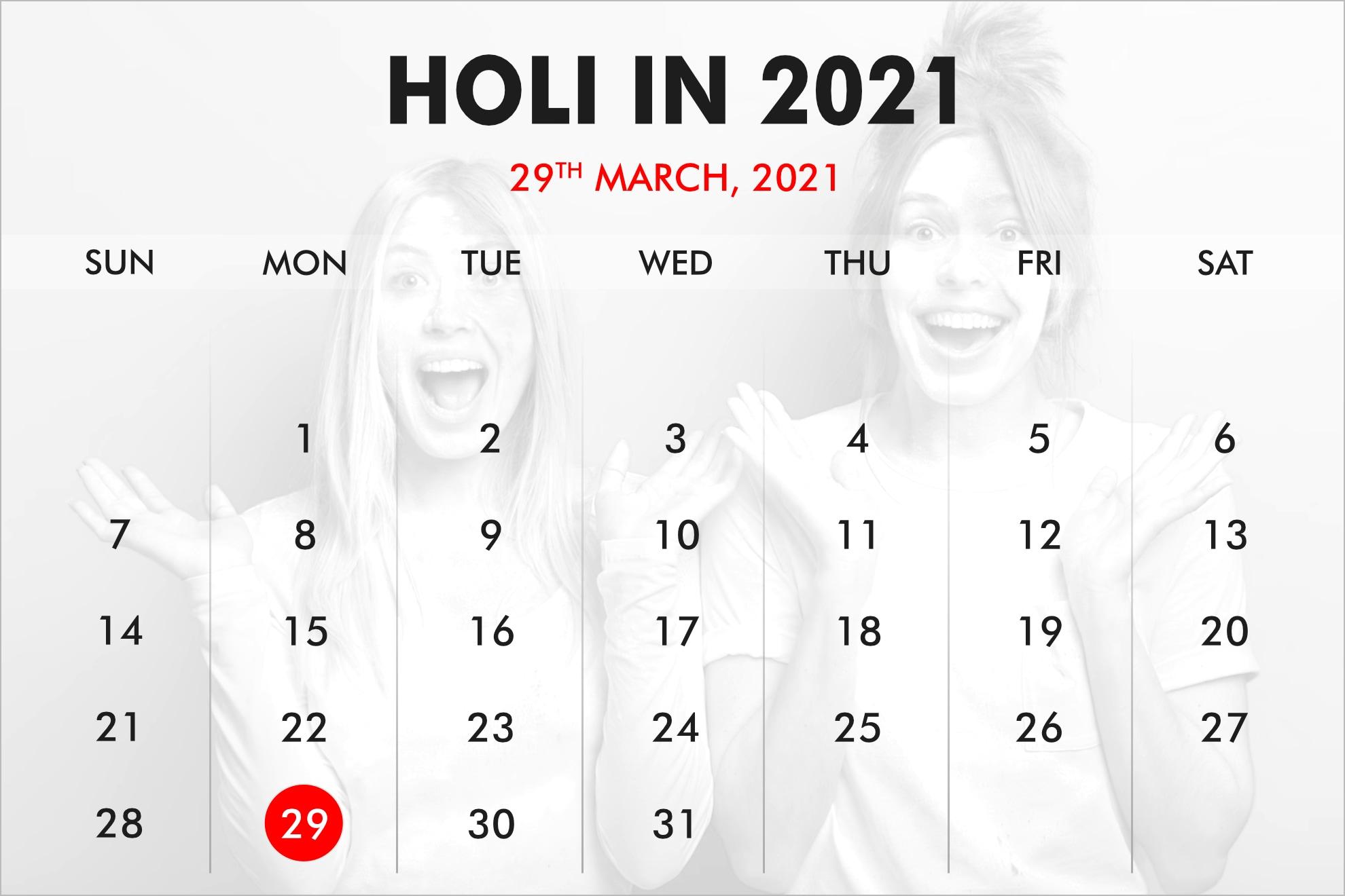 When is holi in shop 2021