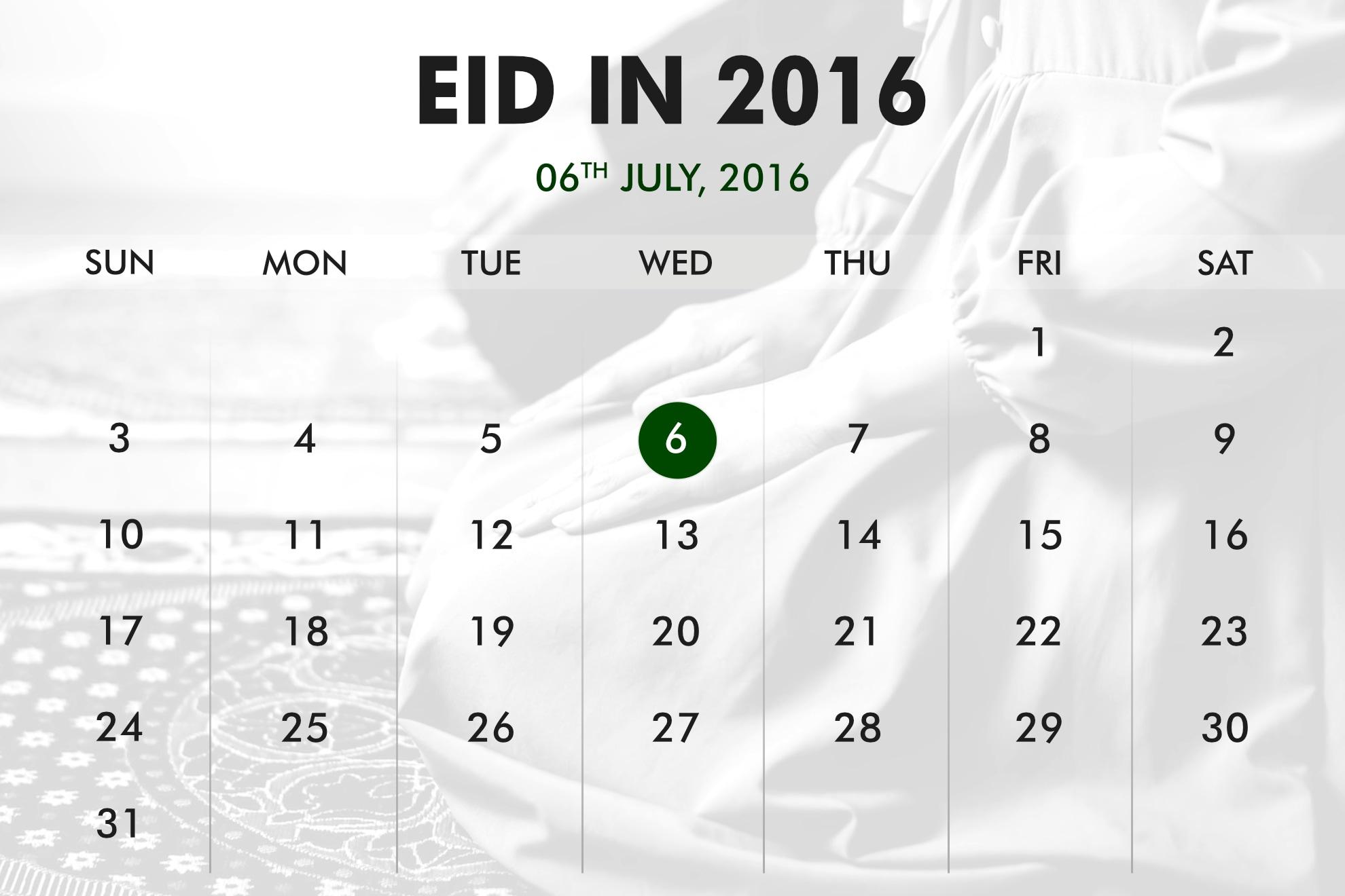 When was Eid Know the Dates of Past