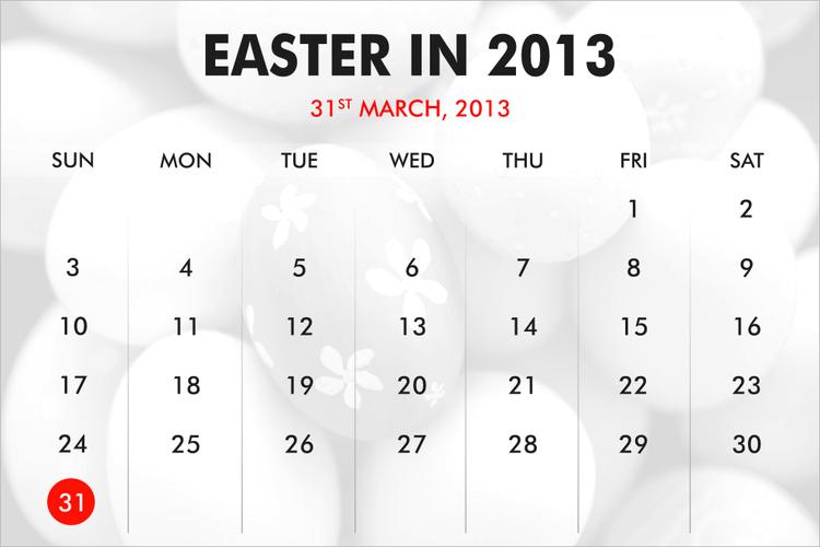 When was Easter? When was Easter?