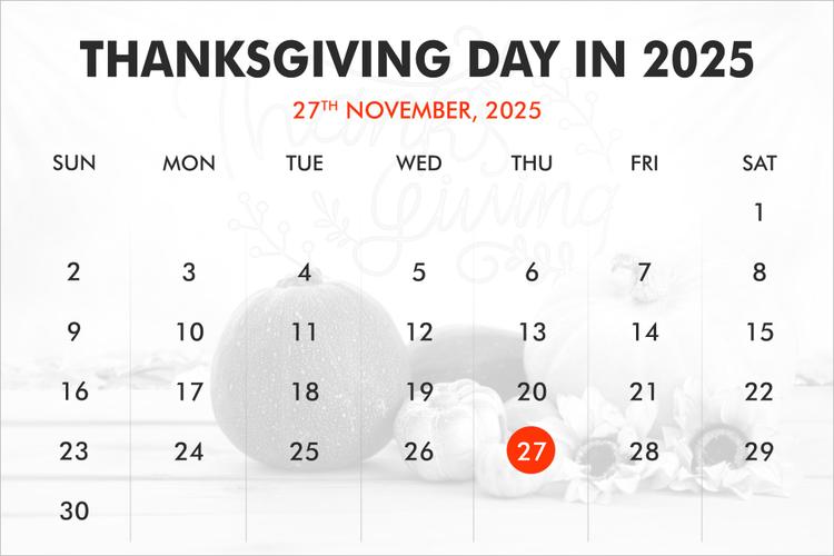 When is Thanksgiving Day in 2024, 2025, 2026?