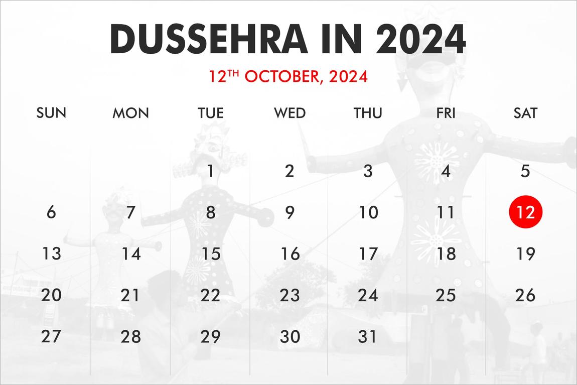 When is Dussehra in 2024, 2025, 2026?