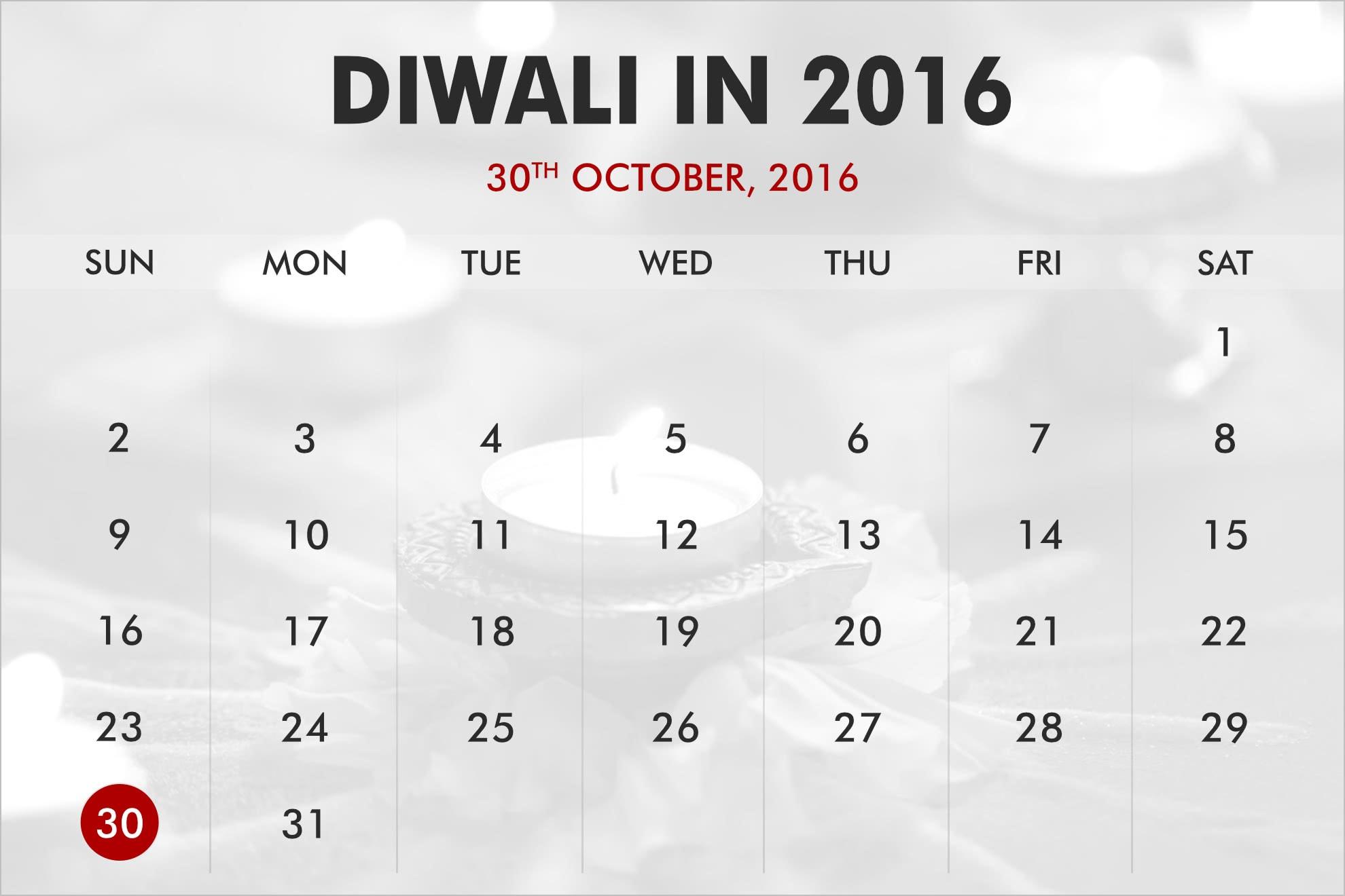 2016 diwali store date