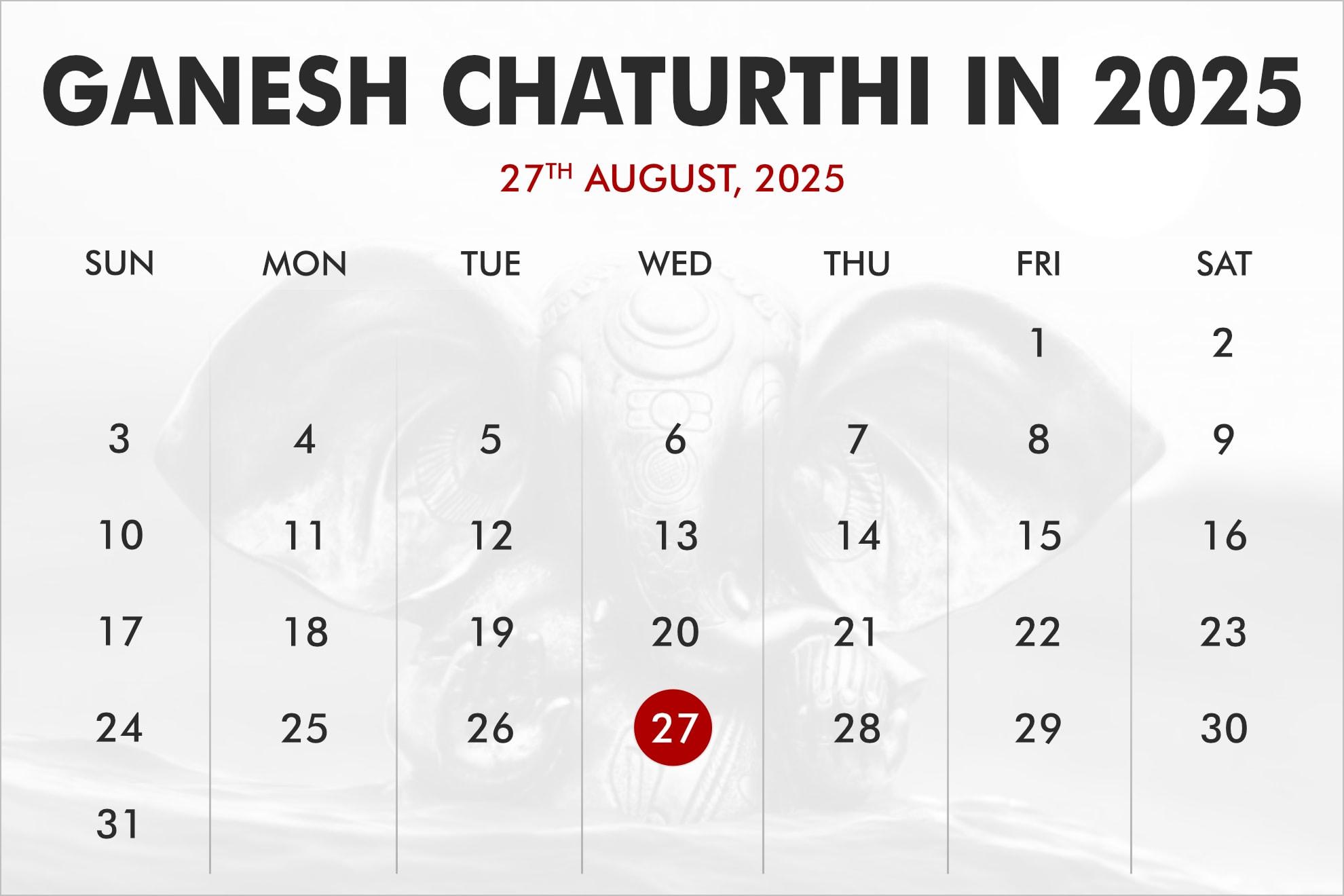 Calendar 2025 Ganesh Chaturthi Date 