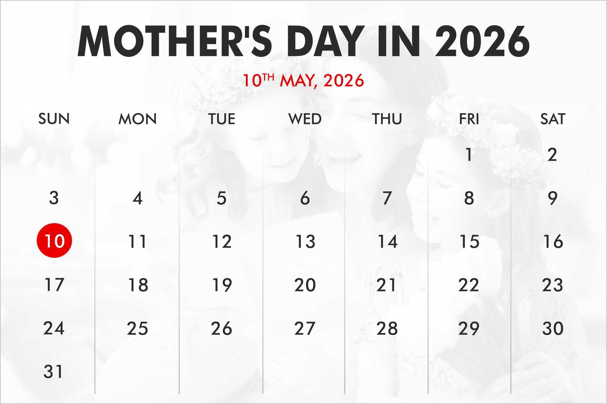 When is Mother’s Day in 2025, 2026, 2027?