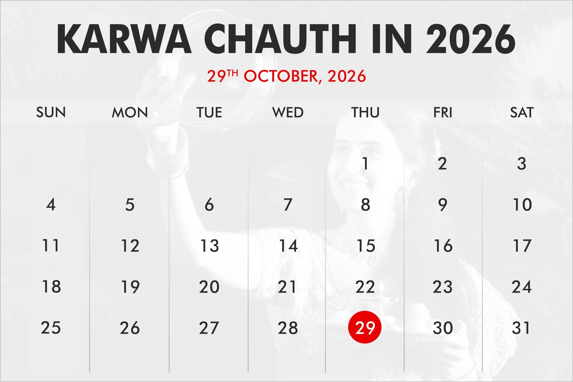 Karwa chauth calendar sales