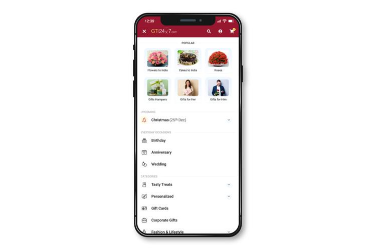 How can I gift someone in India from UK?