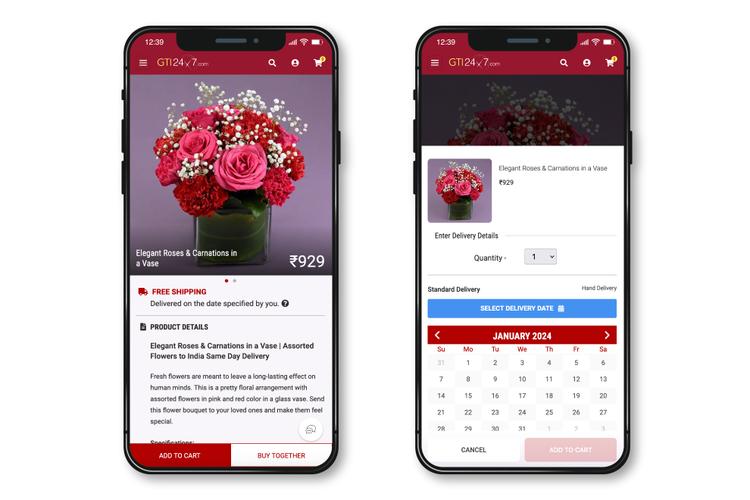 How can I gift someone in India from UK?