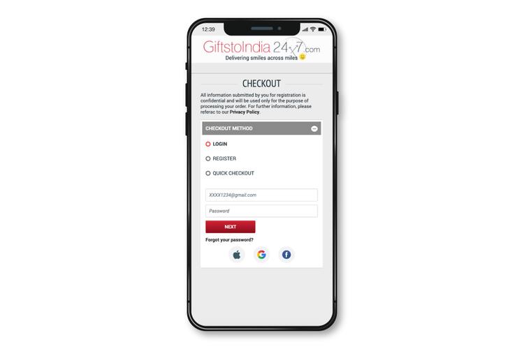How can I gift someone in India from UK?