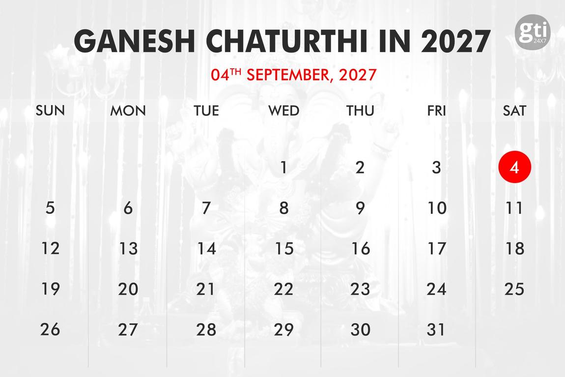 When is Ganesh Chaturthi in 2025, 2026, 2027?