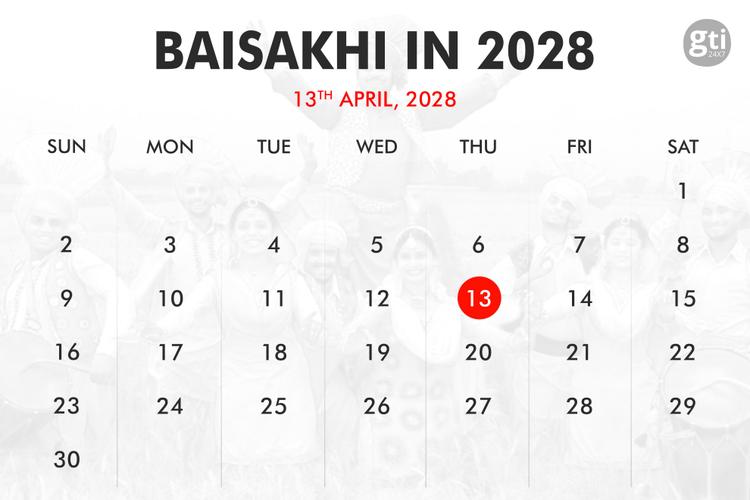When is Baisakhi in 2026, 2027, 2028?