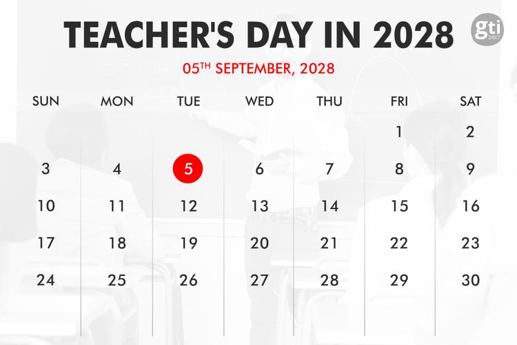When is Teacher’s Day in 2026, 2027, 2028?