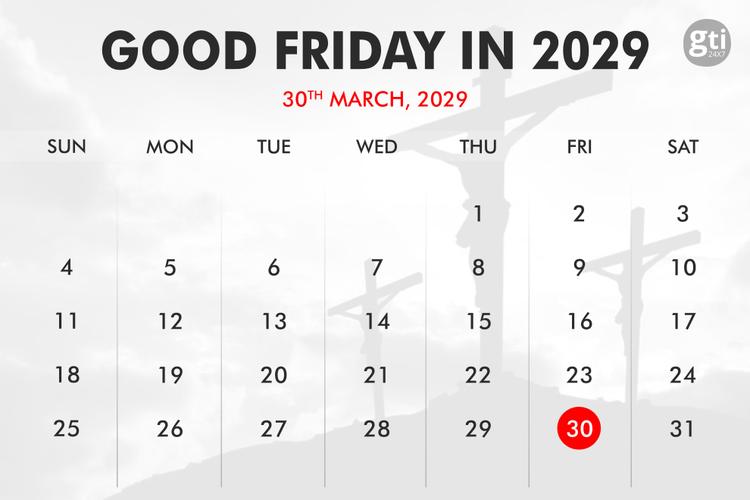 When is Good Friday in 2027, 2028, 2029?