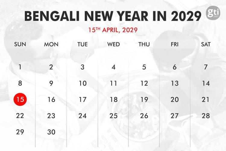 When is Bengali New Year in 2027, 2028, 2029?