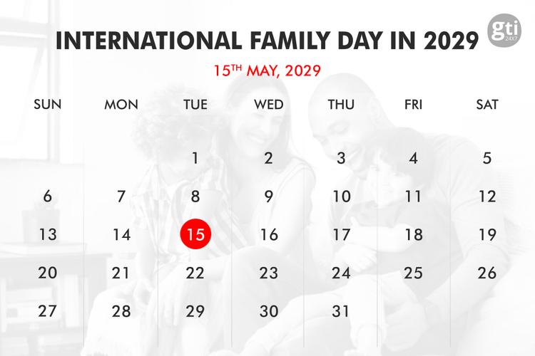 When is International Family Day in 2027, 2028, 2029?