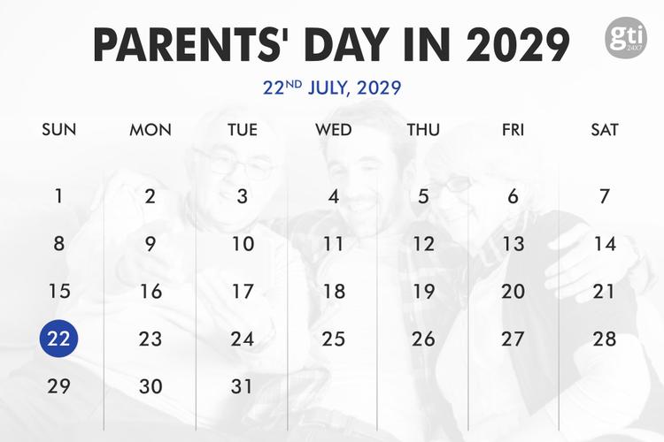 When is Parents’ Day in 2027, 2028, 2029?