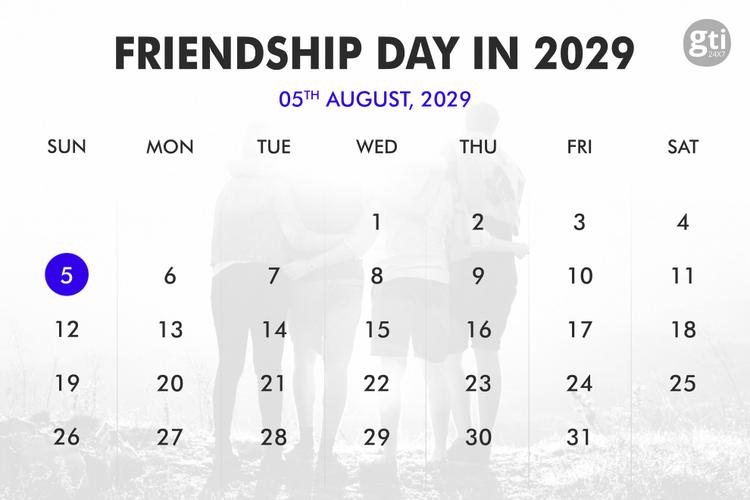 When is Friendship Day in 2027, 2028, 2029?