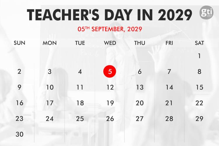 When is Teacher’s Day in 2027, 2028, 2029?