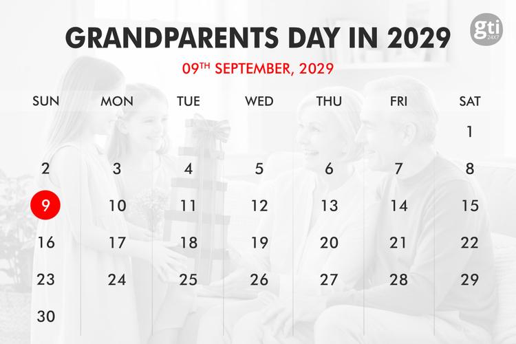 When is Grandparents' Day in 2027, 2028, 2029?