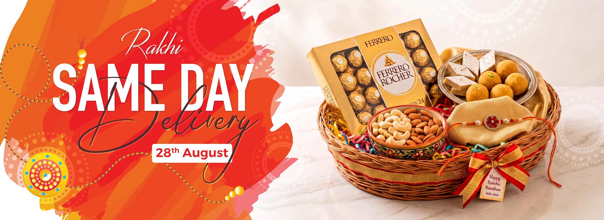 Rakhi Same Day Delivery - 28th August